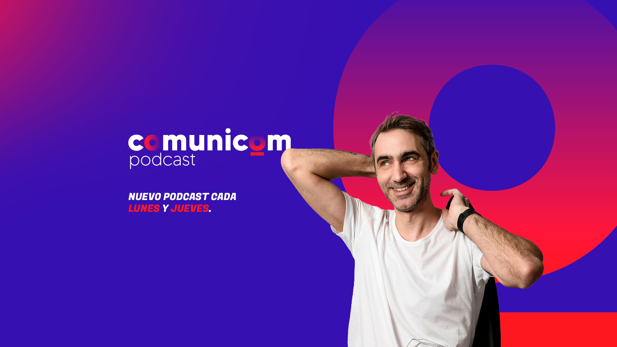 El banner de YouTube oficial de Comunicom podcast