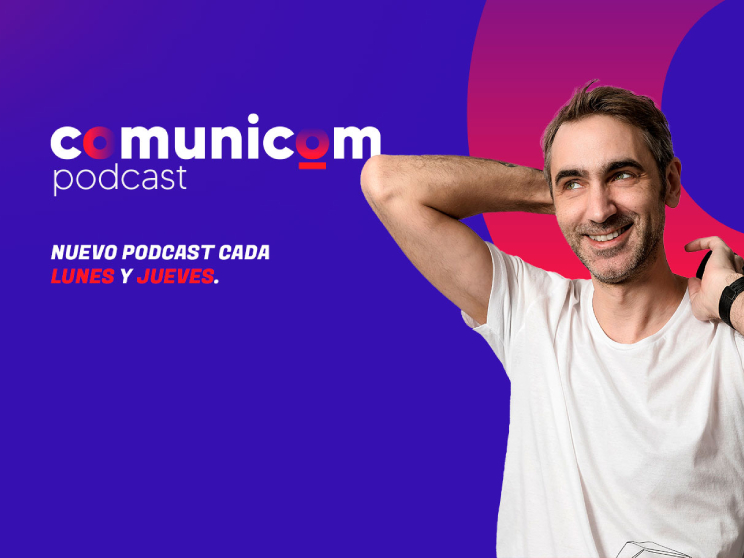 Nuevo branding de Comunicom Podcast de David Navarro