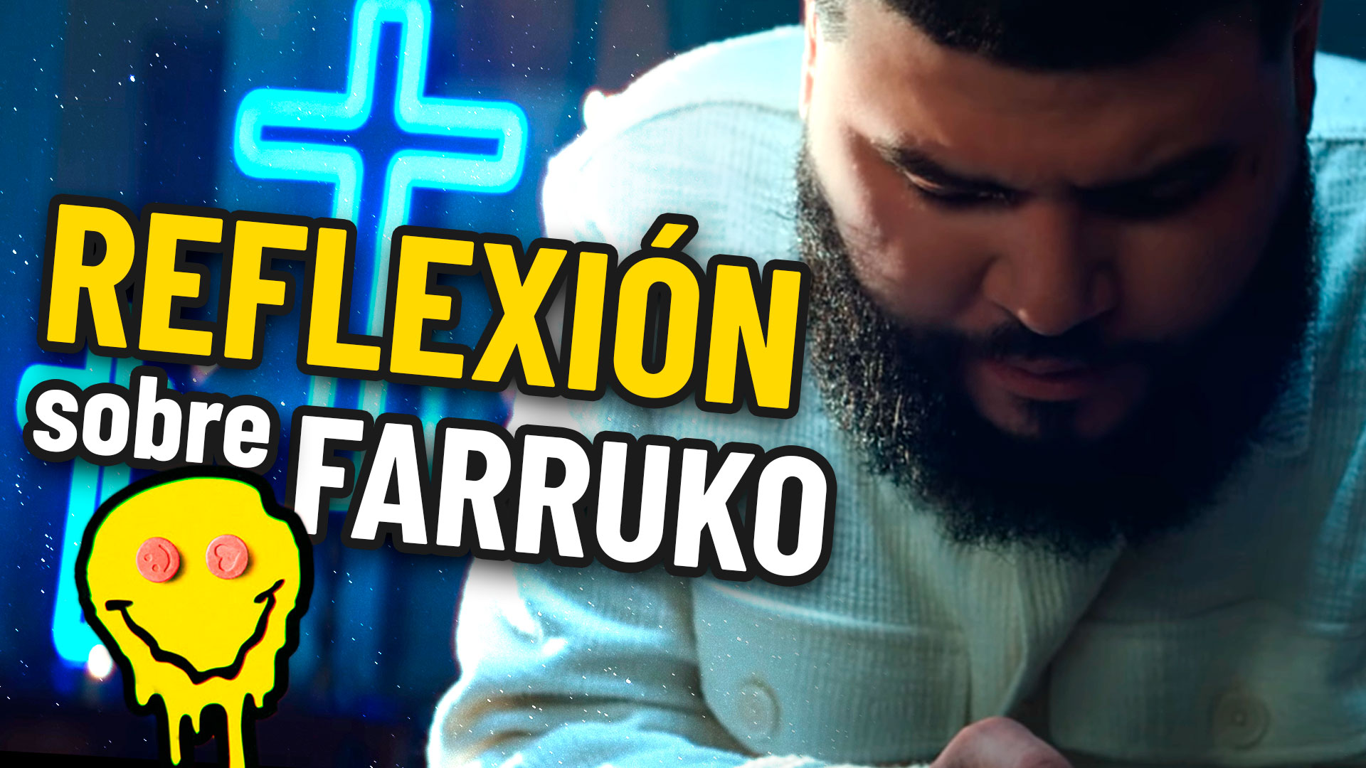 Conversión del cantante Farruko, autor canción Pepas. Enriquísimo Tv canal católico de YouTube y Tik Tok. Enrique Vidal Flores