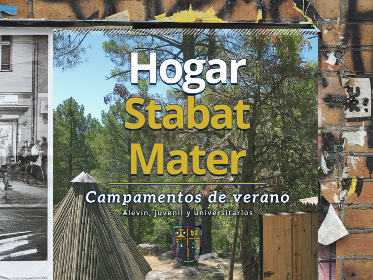 Poster de los Campamentos de Hogar Stabat Mater 2018